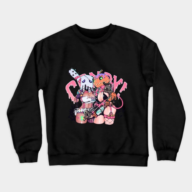 Halloween Candy! Crewneck Sweatshirt by Pan_Ren_Wei